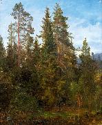 Anders Askevold Skogsstudie fra Eide oil on canvas